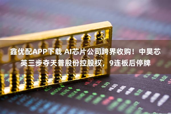 鑫优配APP下载 AI芯片公司跨界收购！中昊芯英三步夺天普股份控股权，9连板后停牌